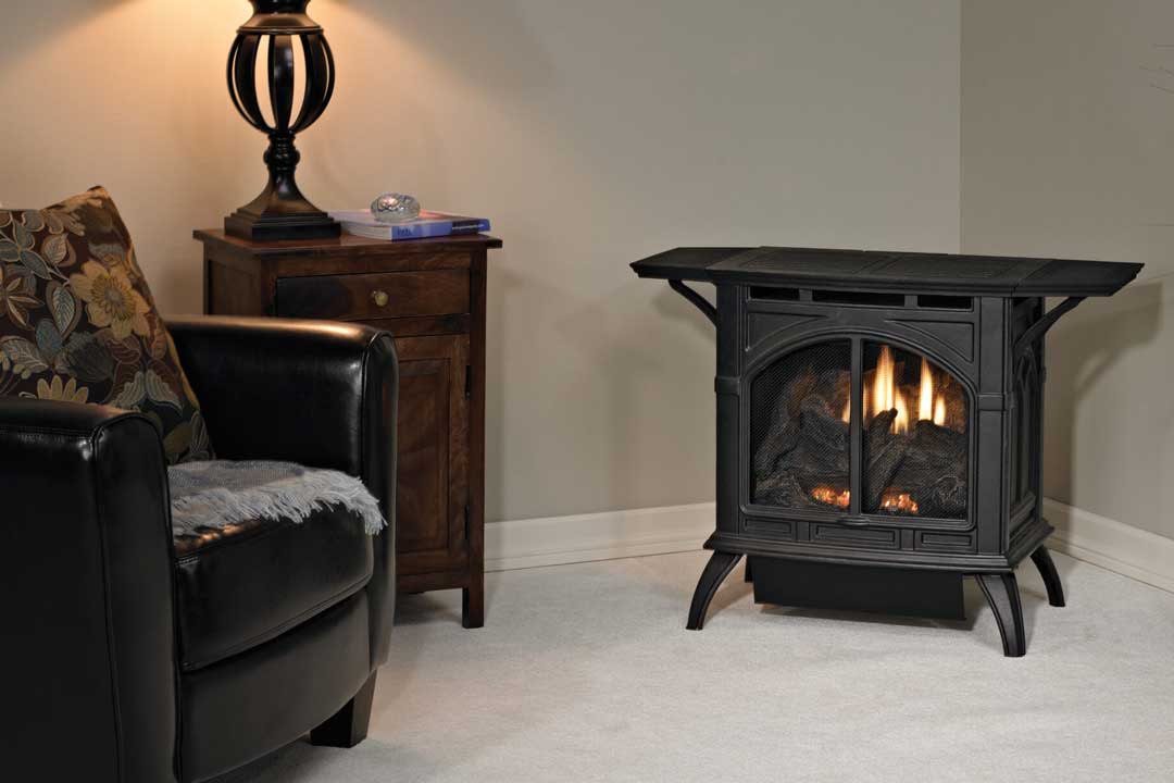 The Empire Spirit Cast Iron Vent-Free Stove